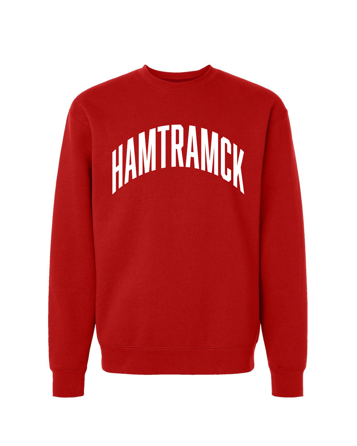 Ink Detroit - HAMTRAMCK Crewneck Sweatshirt - Red - Ink Detroit