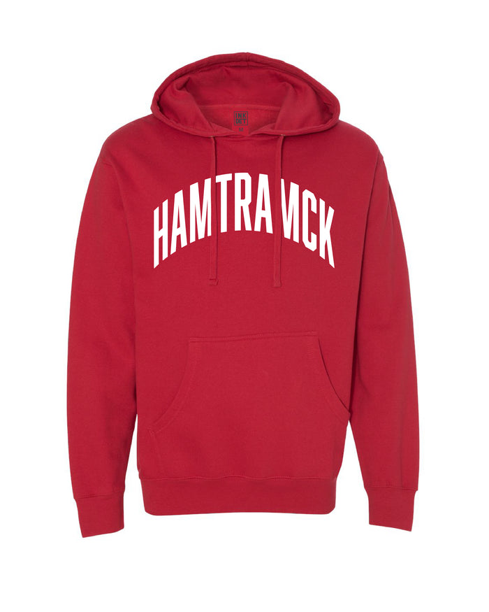 Ink Detroit - HAMTRAMCK Hoodie - Red