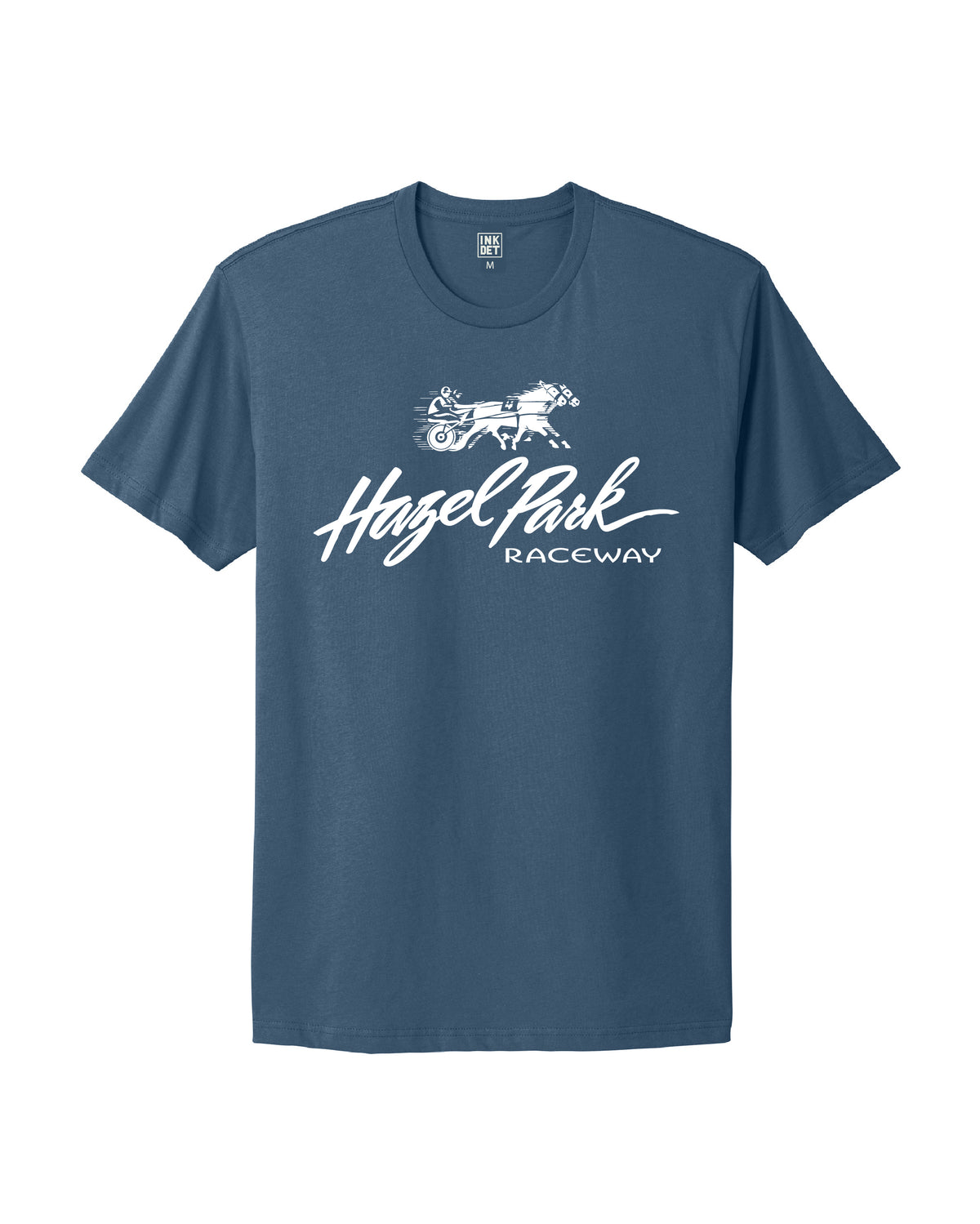 Vintage Hazel Park Raceway T-Shirt - Blue Jean - Ink Detroit