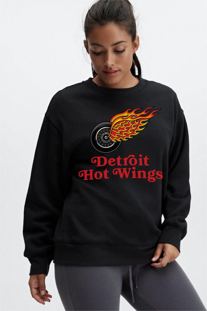 Ink Detroit - Hot Wings Crewneck Sweatshirt - Available in 2 Colors
