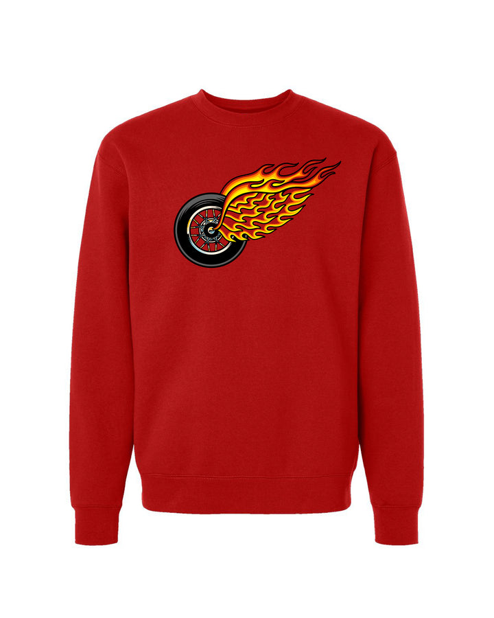 Detroit Hot Wings crewneck sweatshirt in Red
