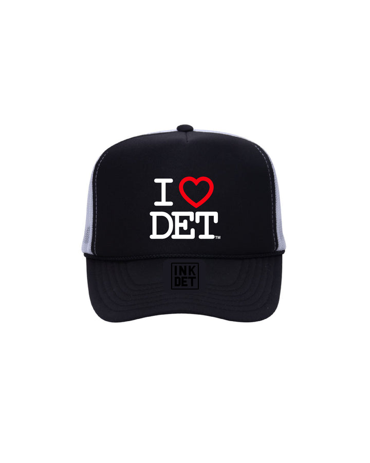 (NEW) I Love Detroit - Foam Trucker Hats - Available in 3 Colors