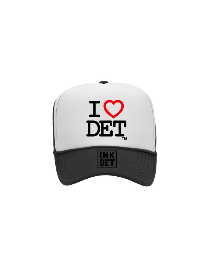 (NEW) I Love Detroit - Foam Trucker Hats - Available in 3 Colors