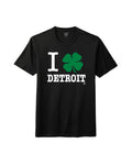 Ink Detroit - I Love Detroit Cloverleaf Tri-Blend T-Shirt - Black - Ink Detroit