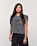 Detroit Women's Heavyweight Muscle T-Shirts - Ink Detroit