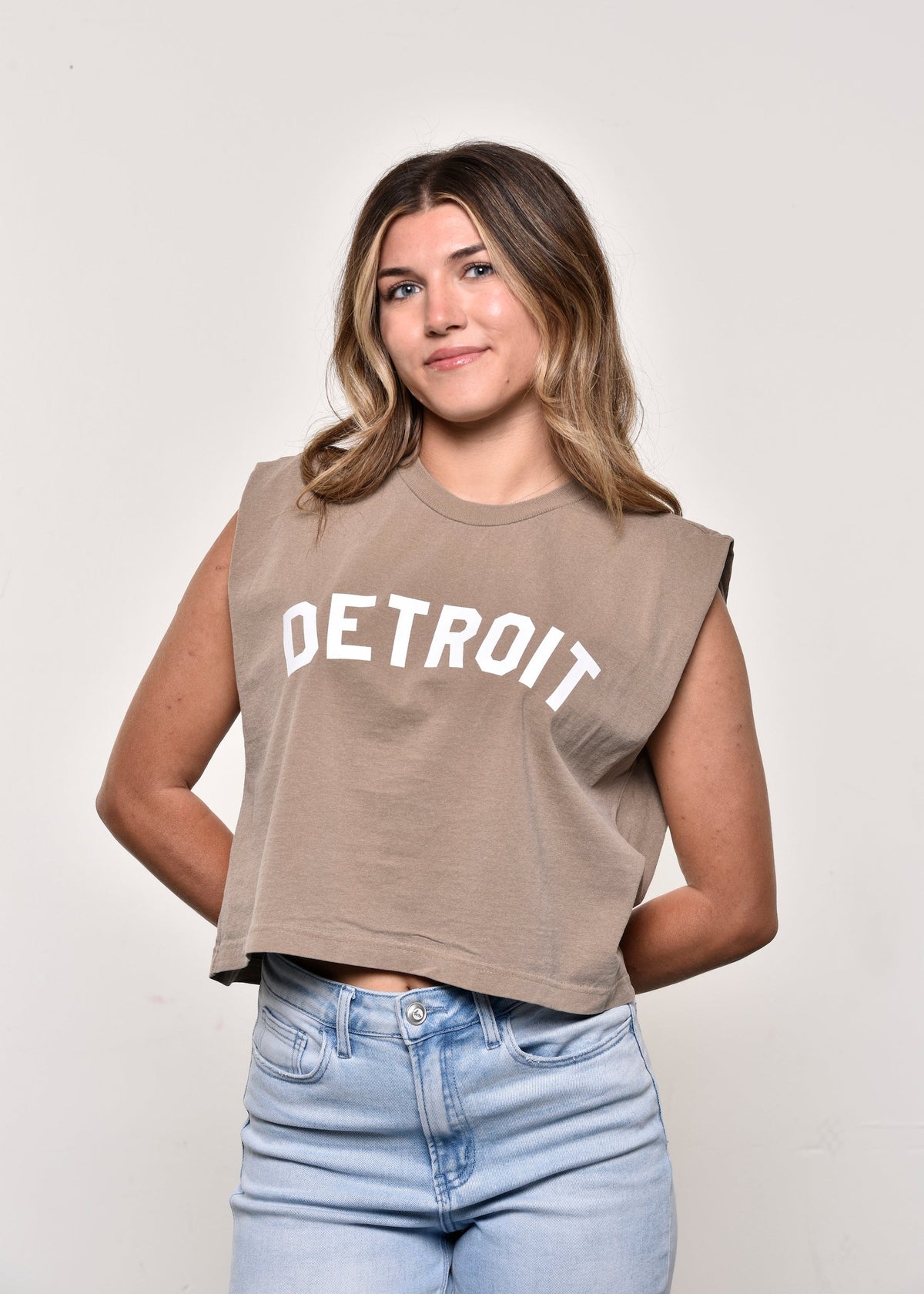 Detroit Women's Heavyweight Muscle T-Shirts - Ink Detroit