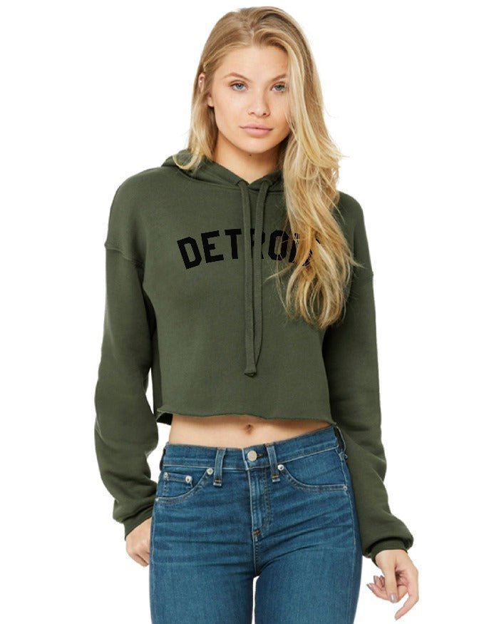 Ink Detroit - Classic Fleece Crop Hoodie - Available in 7 Colors - Ink Detroit