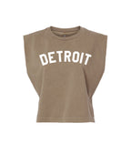 Detroit Women's Heavyweight Muscle T-Shirts - Ink Detroit