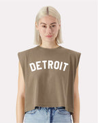 Detroit Women's Heavyweight Muscle T-Shirts - Ink Detroit