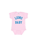 Ink Detroit - Lions Baby Onesie - Pink - Ink Detroit