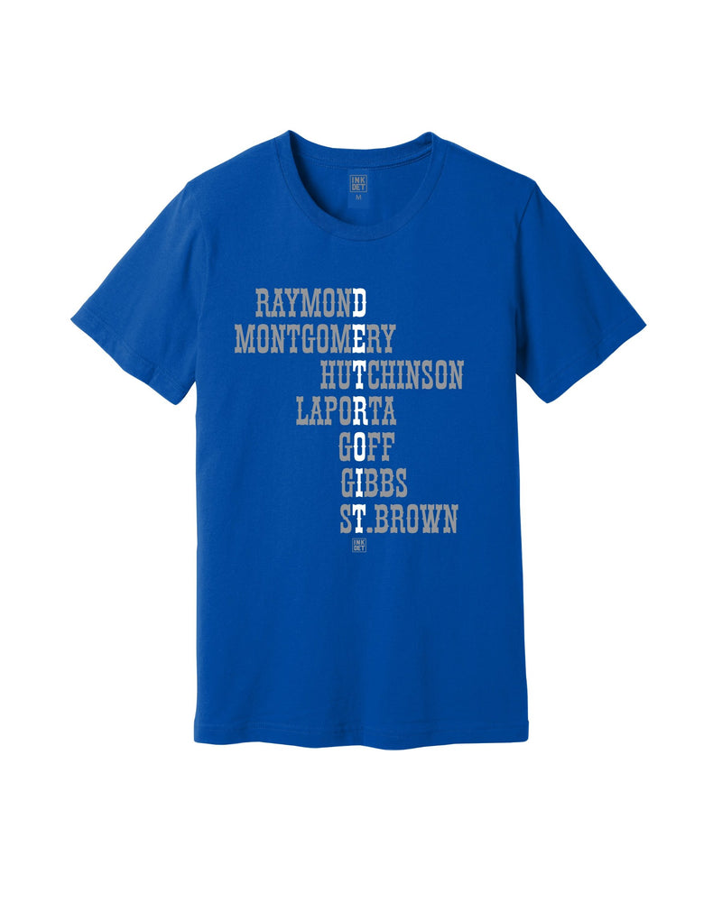 Detroit Lions Starting Lineup T-Shirt