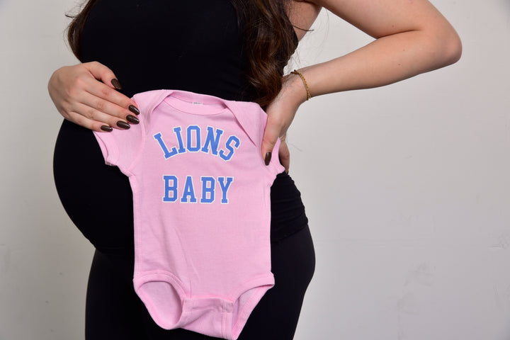 Ink Detroit - Lions Baby Onesie - Pink