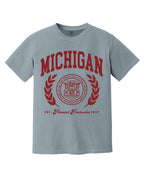 Ink Detroit - MICHIGAN Premium Tourist T-Shirt - Granite - Ink Detroit