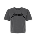 Ink Detroit - Ladies Metal Boxy Tee - Pepper - Ink Detroit