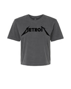 Ink Detroit - Ladies Metal Boxy Tee - Pepper - Ink Detroit
