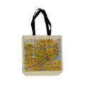 Ink Detroit - Metro Detroit Area Map Tote Bag - Natural - Ink Detroit