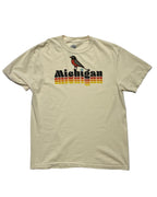The Great Lakes State - Michigan Robin - T-Shirt - Natural - Ink Detroit
