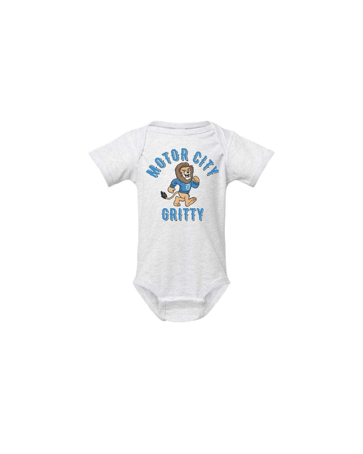 Ink Detroit - Motor City Gritty Baby Onesie - Ash - Ink Detroit