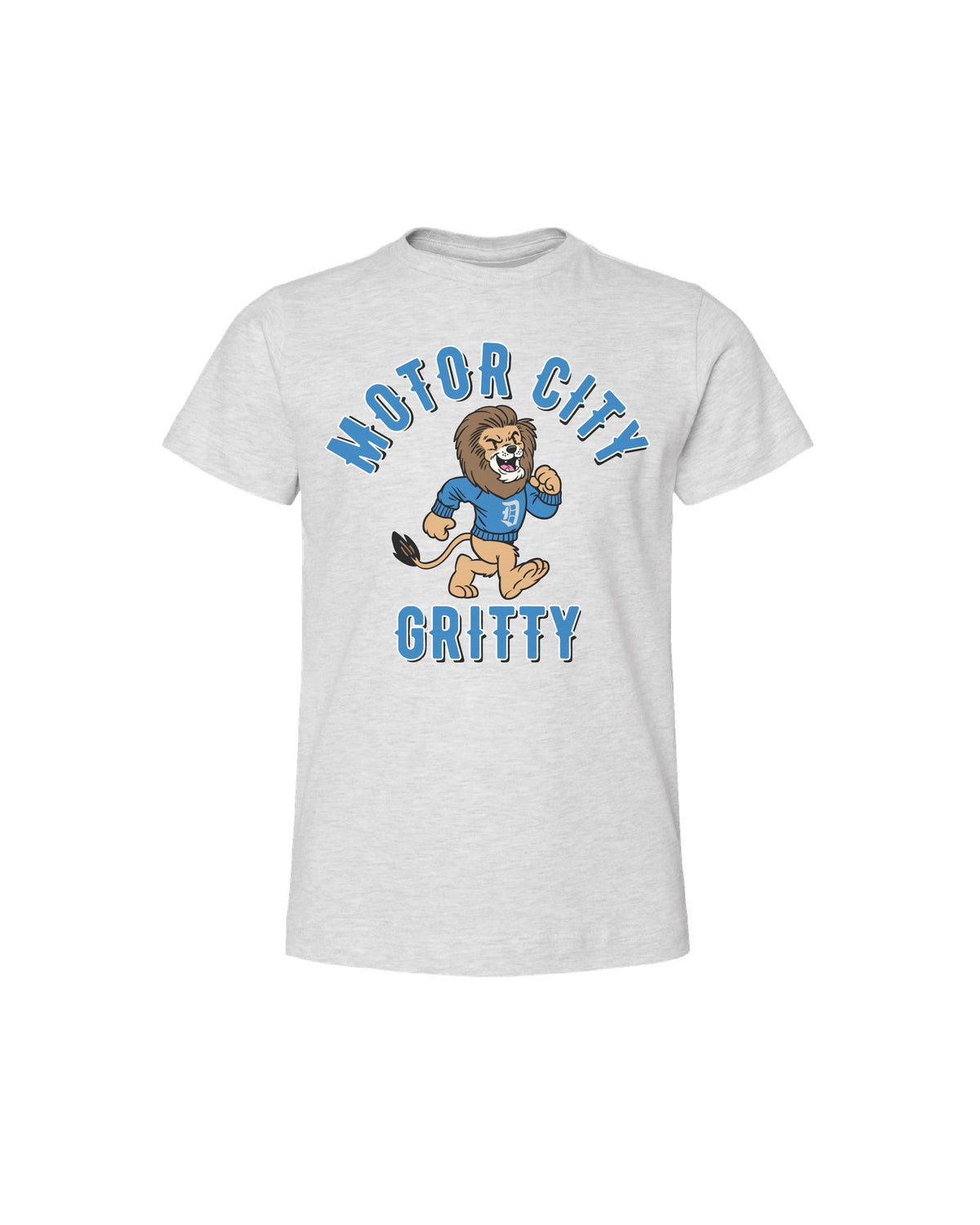Ink Detroit - Motor City Gritty Youth T-Shirt - Ash - Ink Detroit