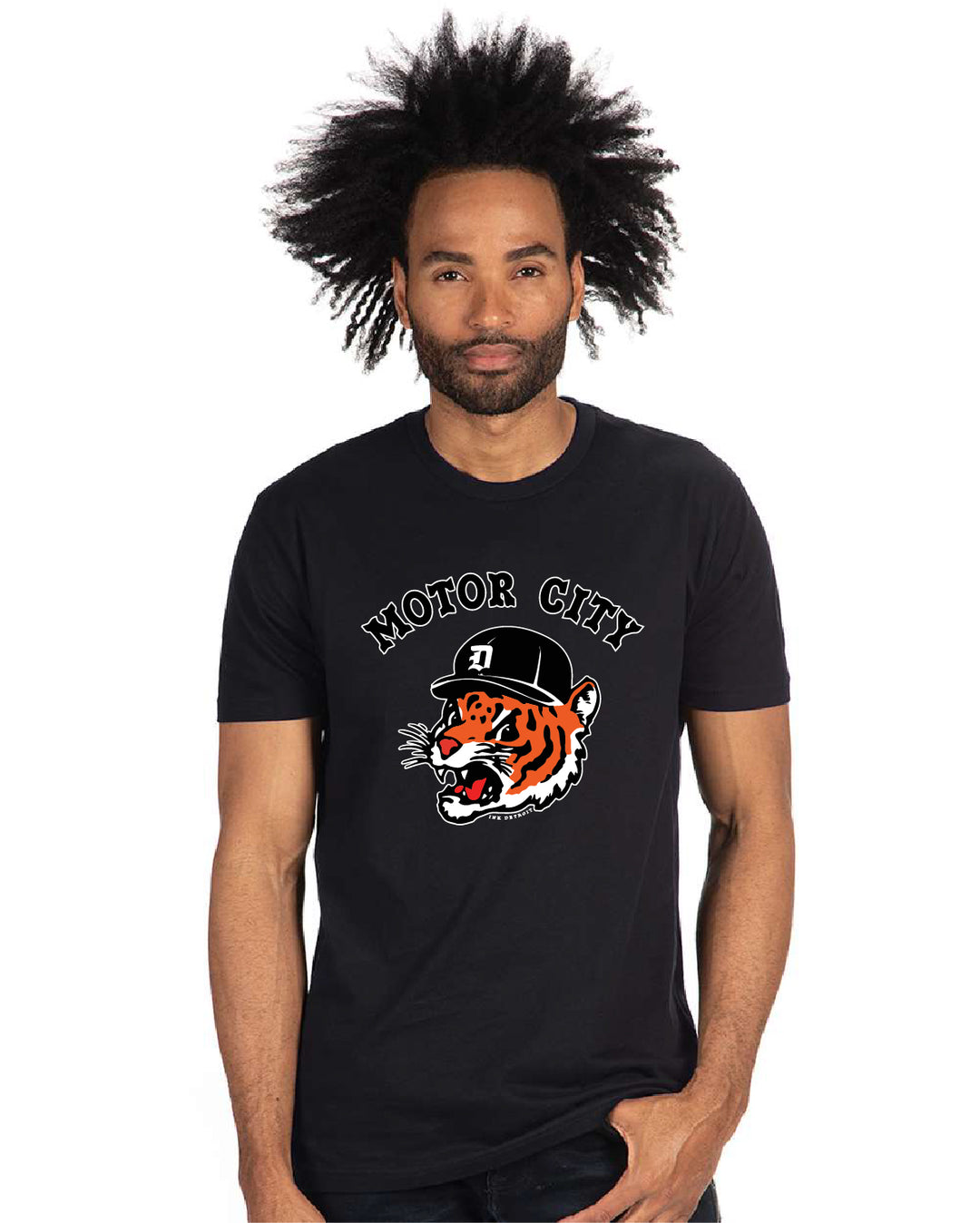 Ink Detroit Motor City Kitty T-Shirt - Black