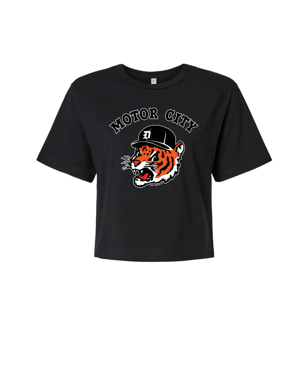 Ink Detroit - Motor City Kitty Women's Boxy Tee - Available in 2 Colors