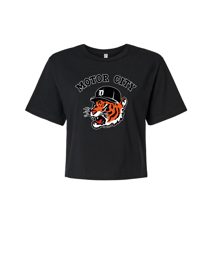 Ink Detroit - Motor City Kitty Women's Boxy Tee - Available in 2 Colors