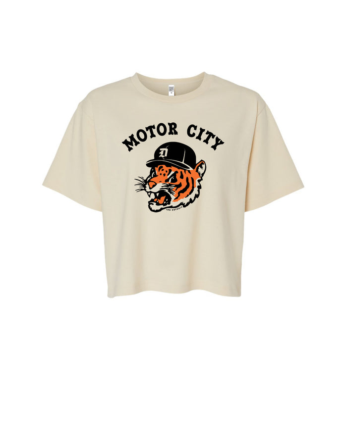 Ink Detroit - Motor City Kitty Women's Boxy Tee - Available in 2 Colors