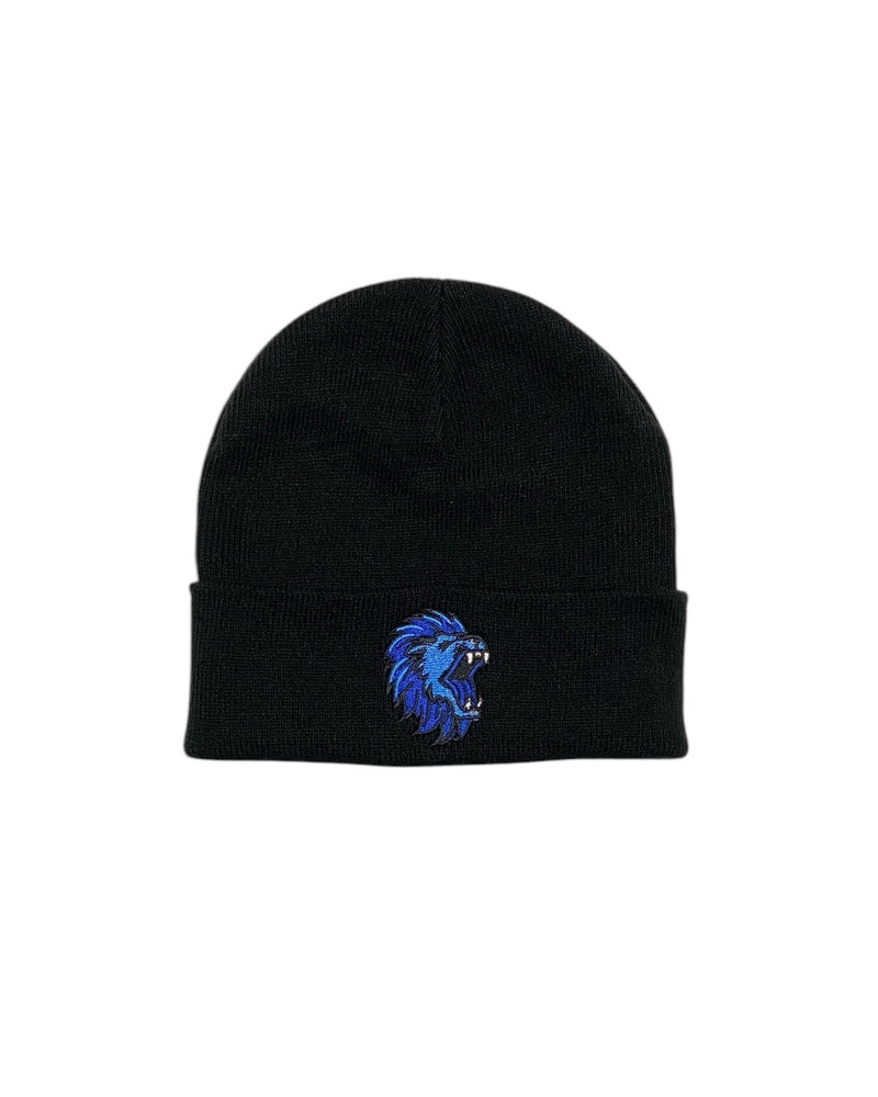 Ink Detroit - Motor City Kitty (Lion) Knit Beanie - Black