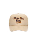 Motor City Kitty Tiger Tail - Tan Foam Trucker Hat - Ink Detroit