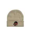 Ink Detroit - Motor City Kitty (Tiger) Knit Beanie - Bone - Ink Detroit