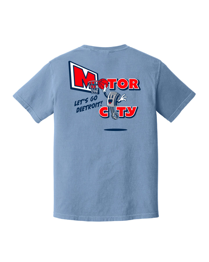 Ink Detroit - Motor City Piston T-Shirt - Pigment Washed Denim