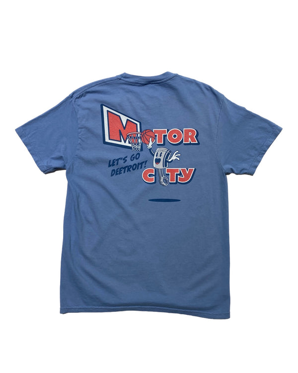Ink Detroit - Motor City Piston T-Shirt - Pigment Washed Denim