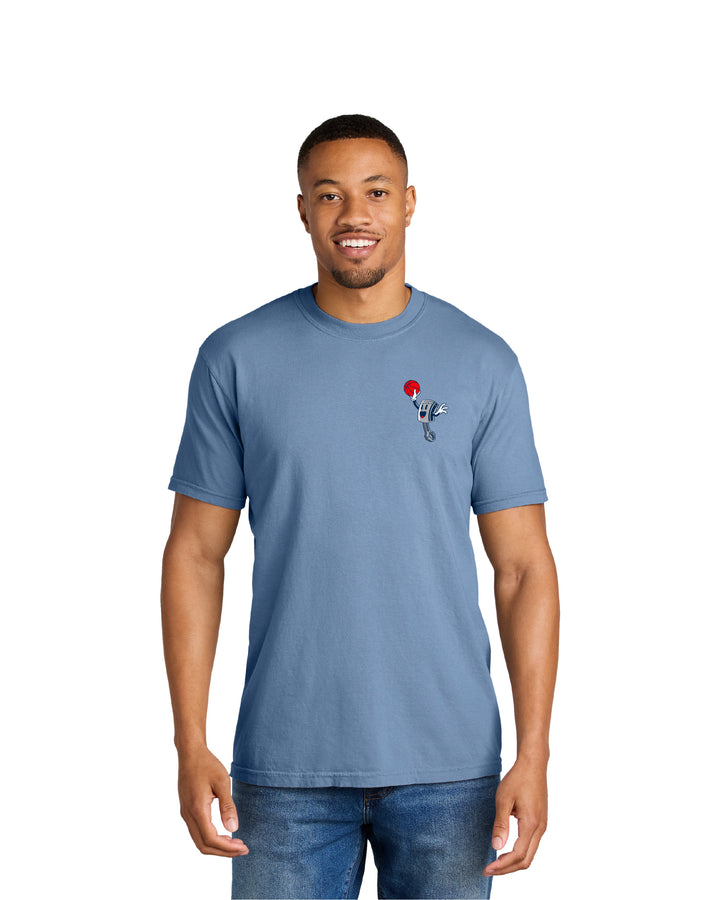 Ink Detroit - Motor City Piston T-Shirt - Pigment Washed Denim