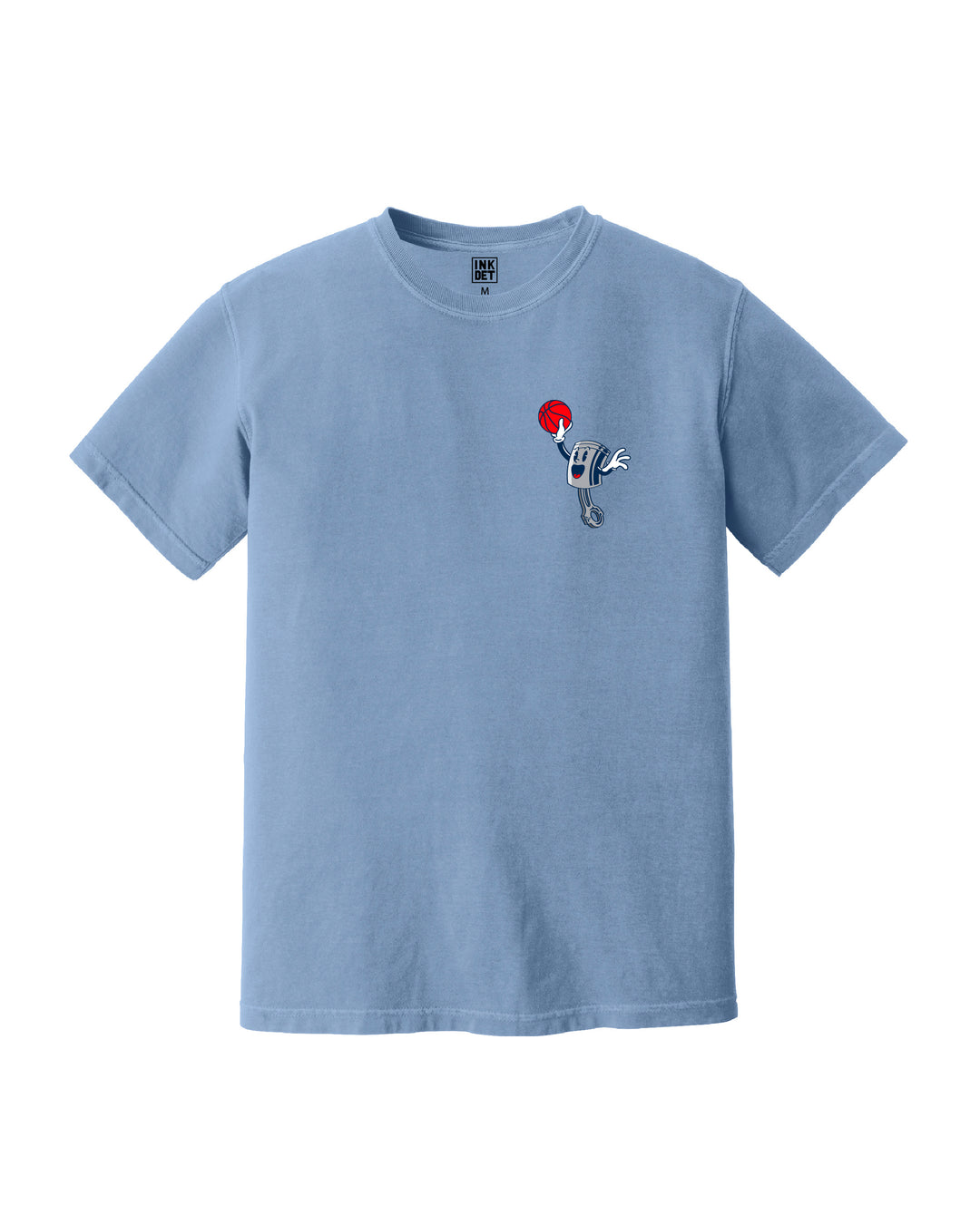 Ink Detroit - Motor City Piston T-Shirt - Pigment Washed Denim
