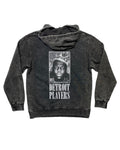 Ink Detroit - My Detroit Players Mineral Wash Hoodie - Black - Ink Detroit