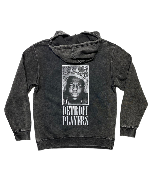 My Detroit Players / Biggie mineral wash hoodie 