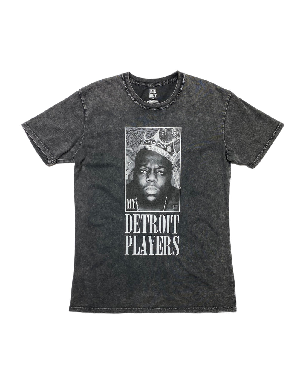 Ink Detroit My Detroit Players Mineral Wash T-Shirt - Black - Ink Detroit