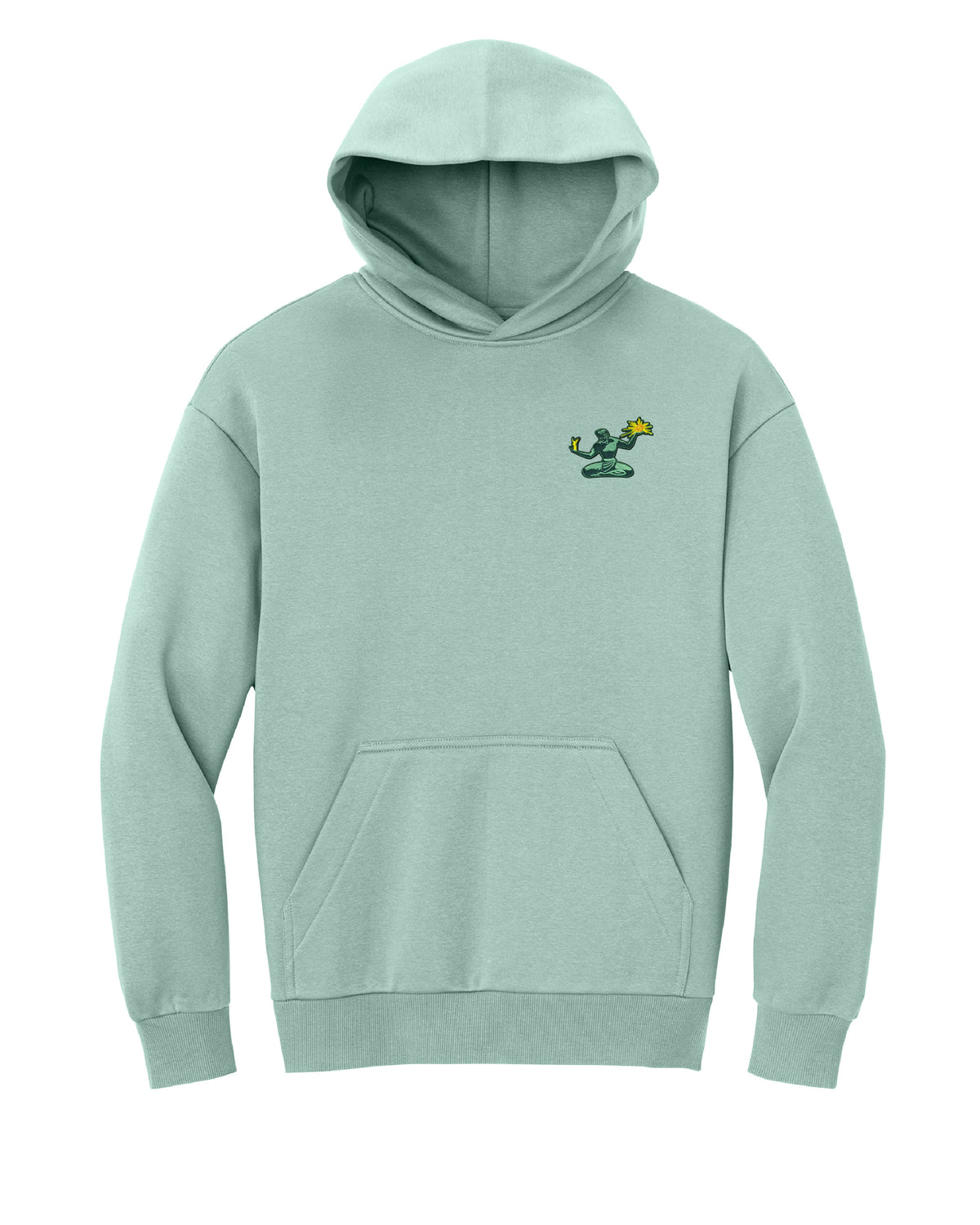 Ink Detroit - New Spirit of Detroit Premium Hoodie- Dusty Blue - Ink Detroit