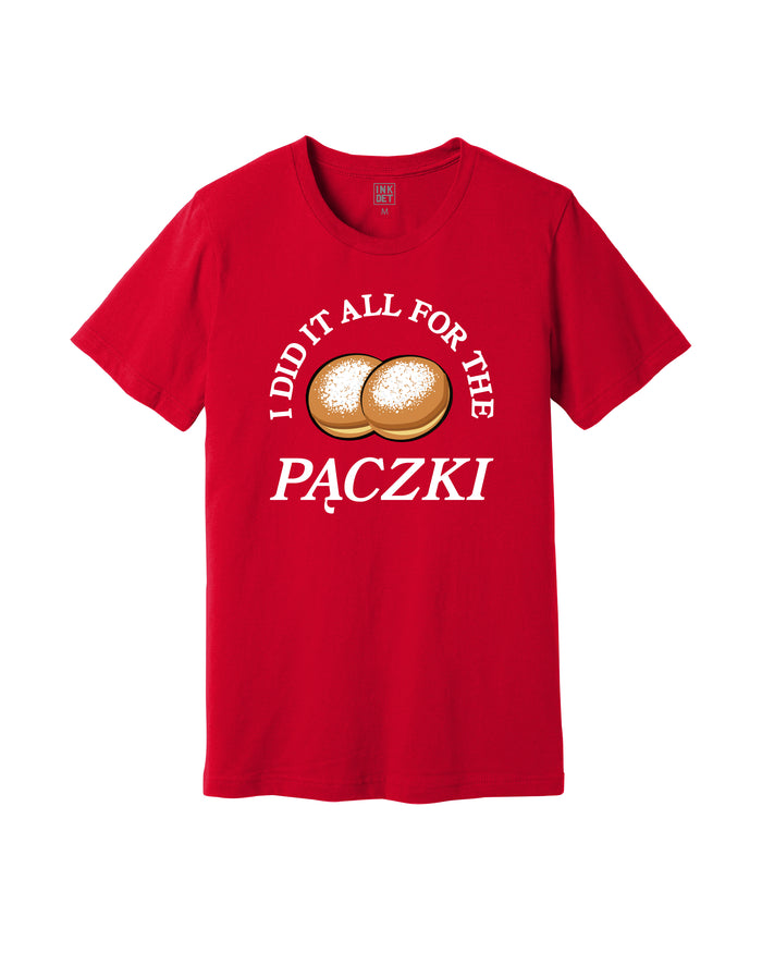 Ink Detroit - "I did it all for the Paczki" T-Shirt - Red