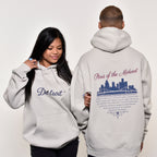 Ink Détroit - (New) Paris of the Midwest Premium Heavyweight Hoodie - Smoke - Ink Detroit