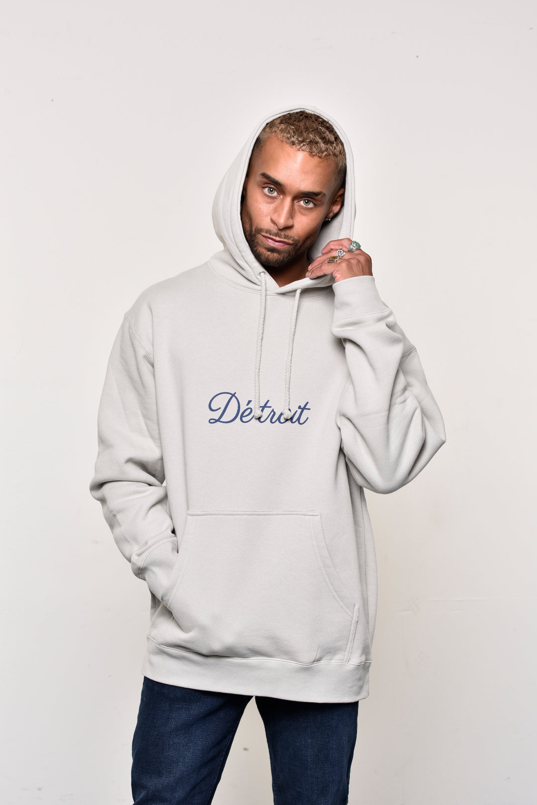 Ink Détroit - (New) Paris of the Midwest Premium Heavyweight Hoodie - Smoke