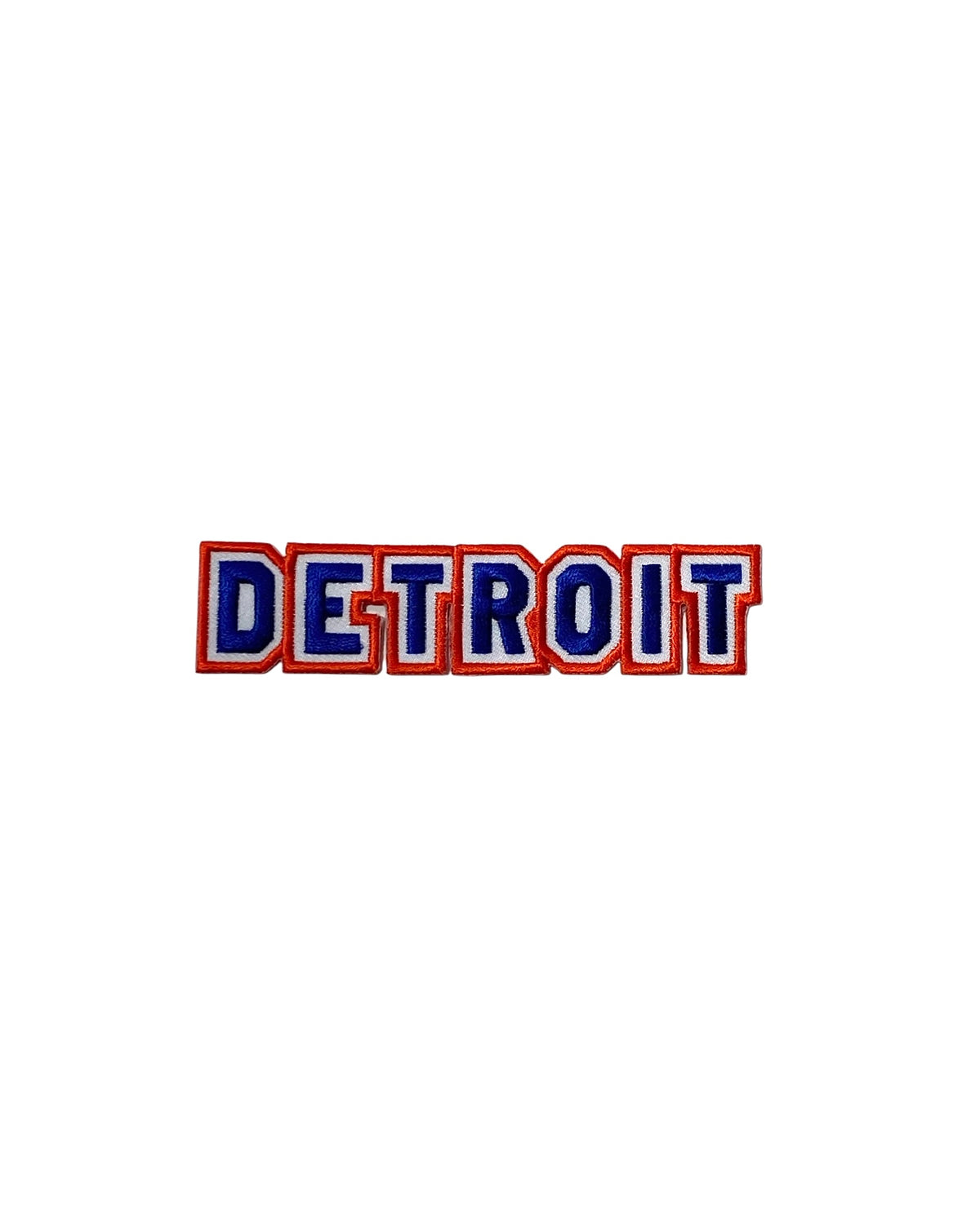 Ink Detroit Navy Orange and White Embroidered Patch - Ink Detroit
