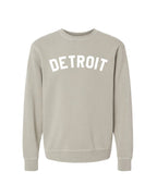 Ink Detroit - Classic Detroit Pigment-Dyed Crewneck Sweatshirt - Available in 3 Colors - Ink Detroit