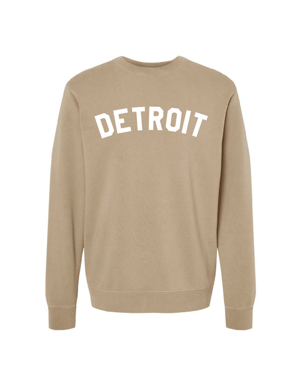 Ink Detroit - Pigment-Dyed Crewneck Sweatshirt - Clay