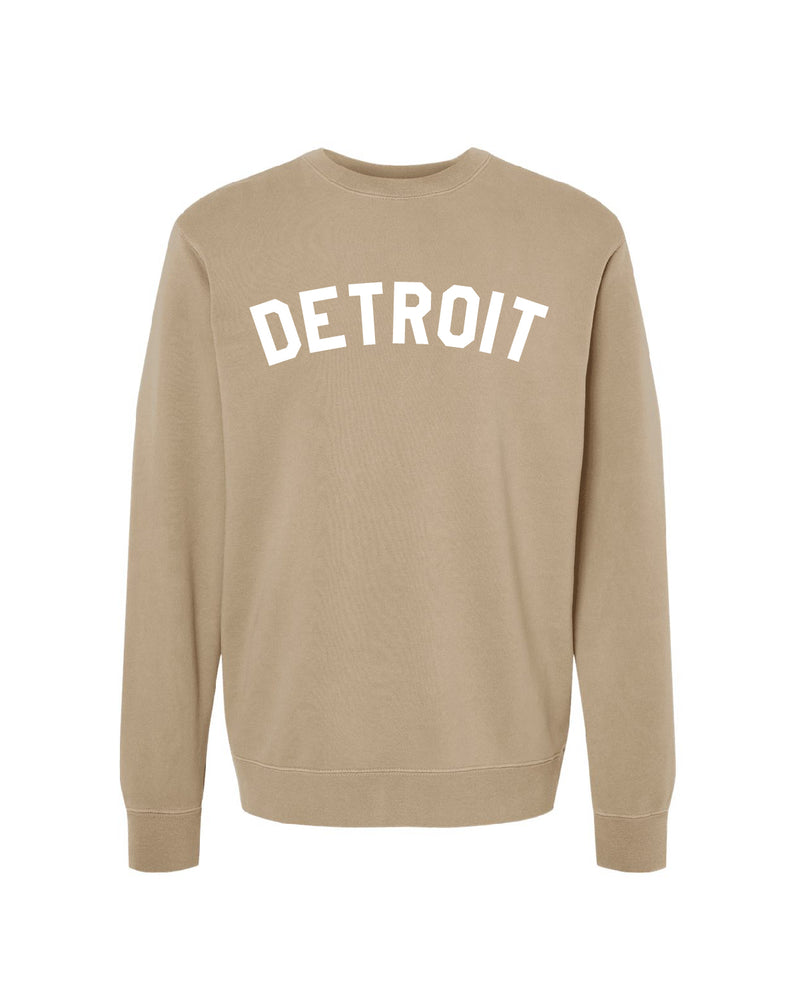 Ink Detroit - Pigment-Dyed Crewneck Sweatshirt - Clay