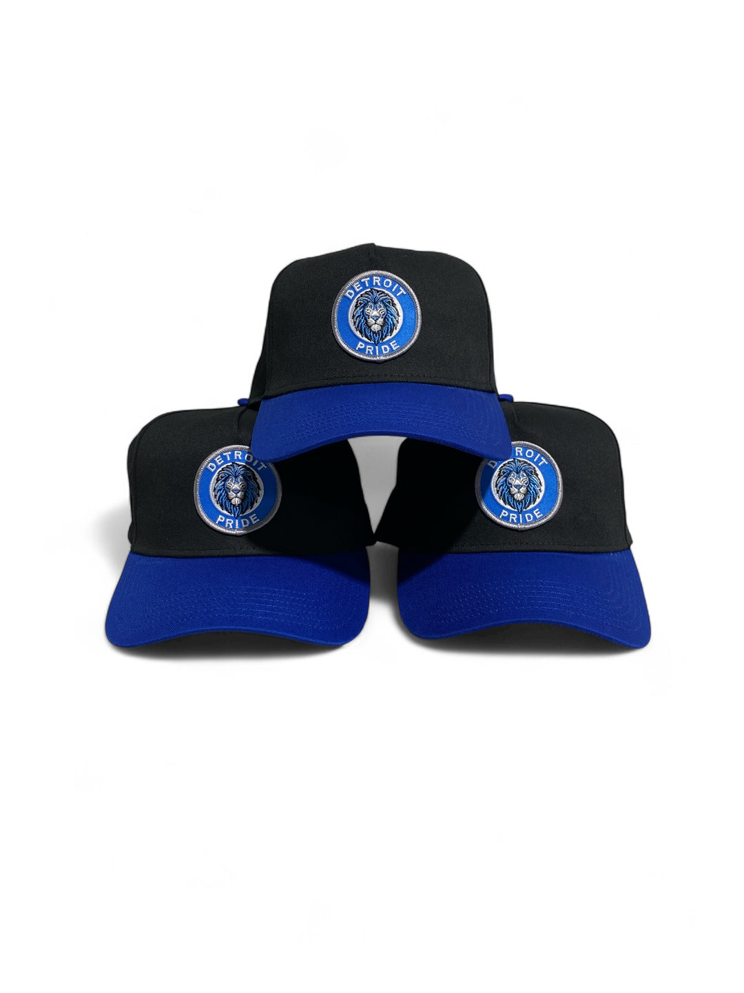 Ink Detroit Pride - Five - Panel Twill Cap - Royal / Black