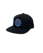 Ink Detroit Pride Football 5 Panel Snapback Hat - Black - Ink Detroit