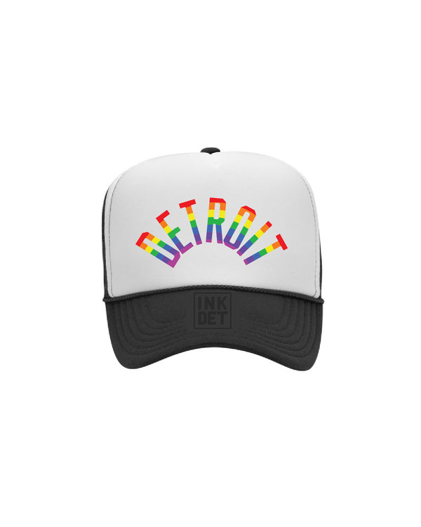 Ink Detroit - Rainbow Trucker Hat