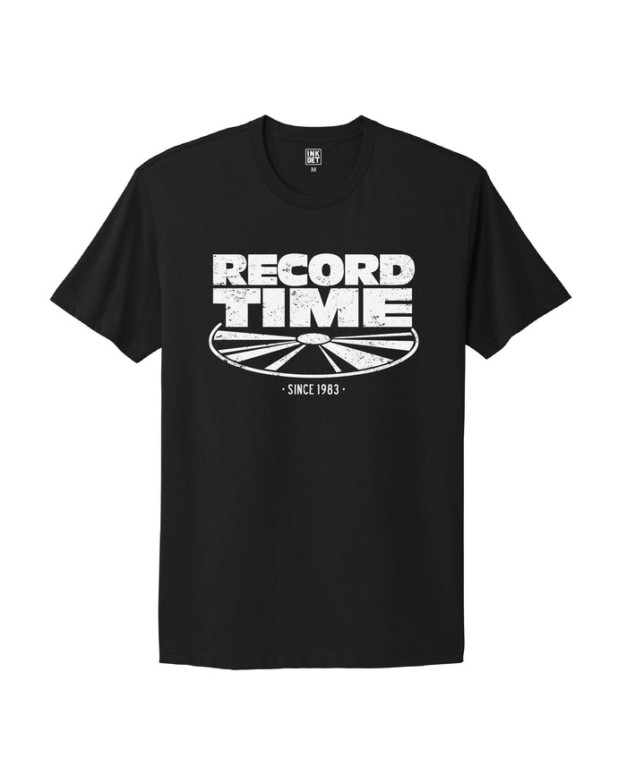 Vintage Record Time T-Shirt - Black