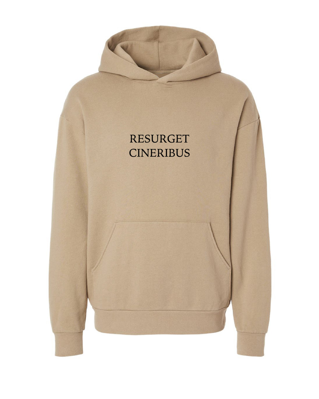 Ink Detroit - Resurget Cineribus Premium Heavyweight Hoodie - Sandstone - Ink Detroit